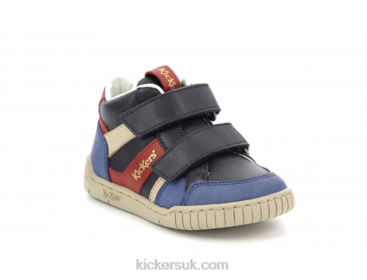 Wincky Vel Blue Red Navy Kickers ZDBR1002 Kids