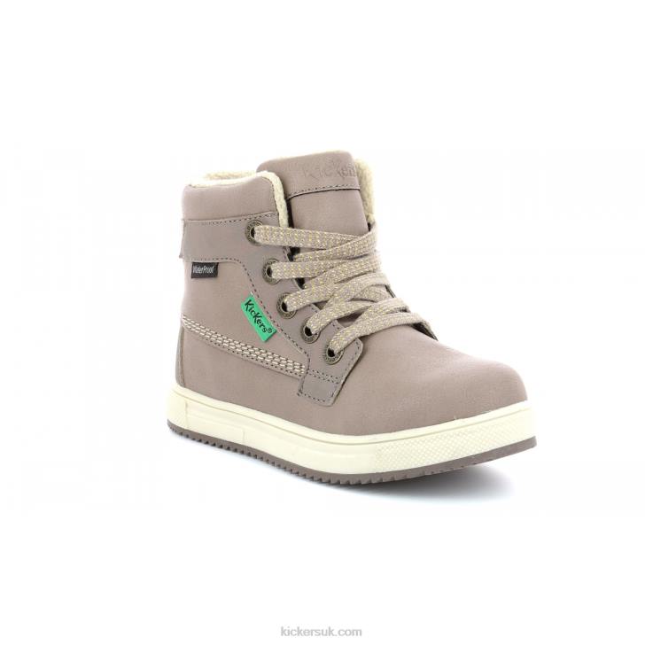 Yepo WPF Beige Metallised Kickers ZDBR992 Kids