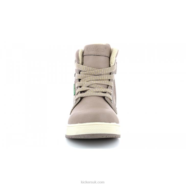 Yepo WPF Beige Metallised Kickers ZDBR992 Kids