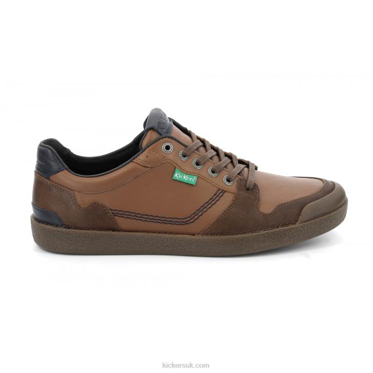 Kick Trigolo Camel Cognac Navy Kickers ZDBR318 Men