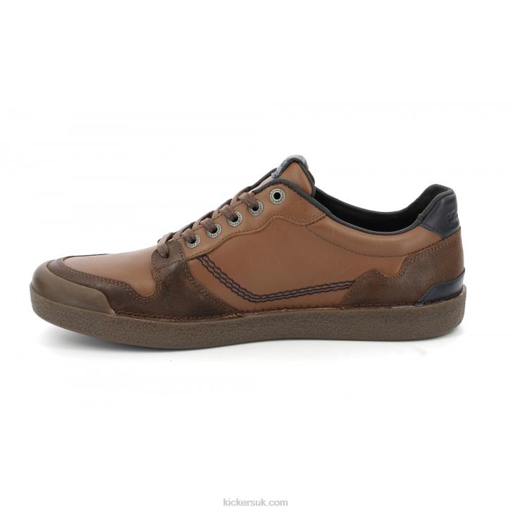 Kick Trigolo Camel Cognac Navy Kickers ZDBR318 Men