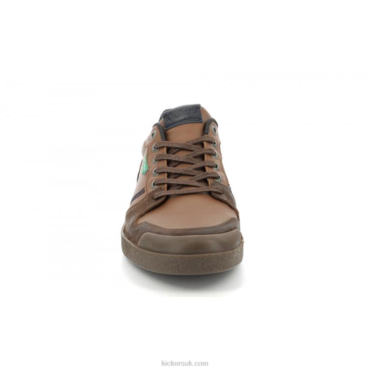 Kick Trigolo Camel Cognac Navy Kickers ZDBR318 Men
