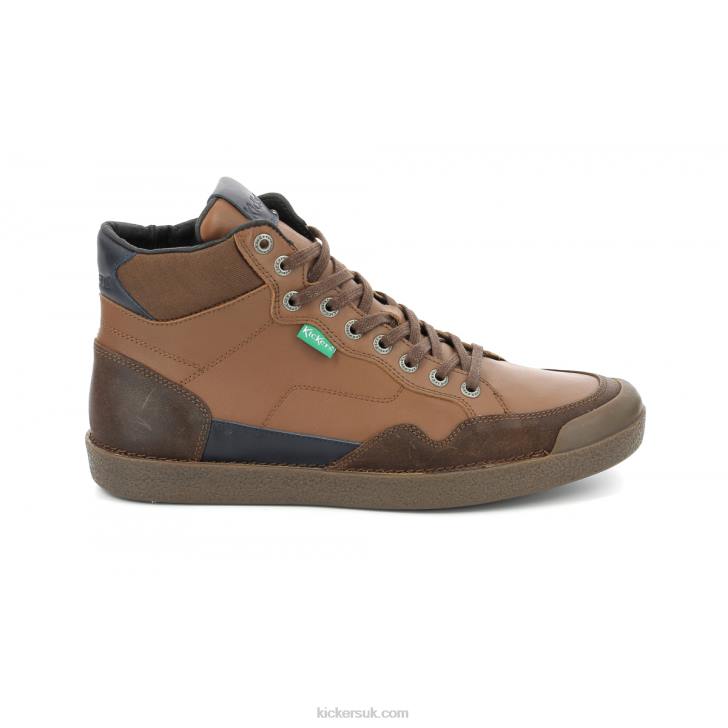 Kick Triparty Camel Cognac Navy Kickers ZDBR324 Men