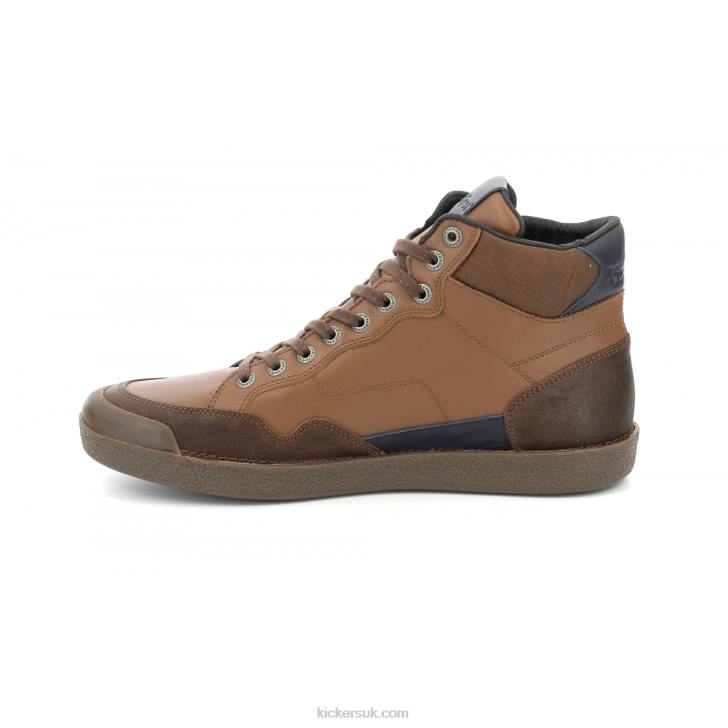 Kick Triparty Camel Cognac Navy Kickers ZDBR324 Men