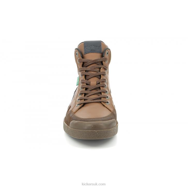 Kick Triparty Camel Cognac Navy Kickers ZDBR324 Men