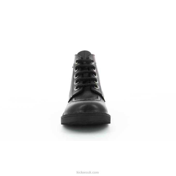 Kick Col Black Stiching Black Perm Kickers ZDBR243 Women