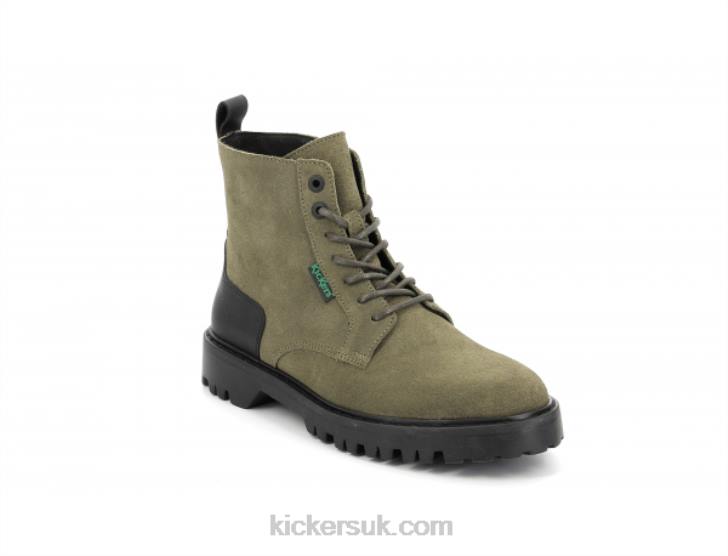 Kick Decklock Dark Green Olive Kickers ZDBR218 Women