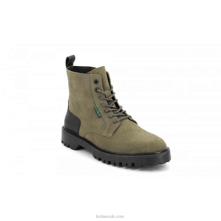 Kick Decklock Dark Green Olive Kickers ZDBR218 Women
