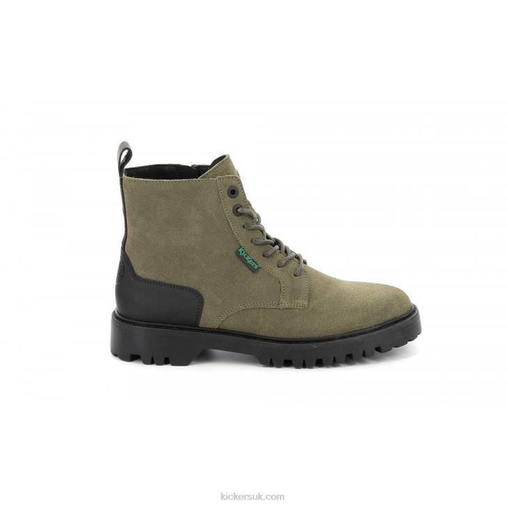 Kick Decklock Dark Green Olive Kickers ZDBR218 Women