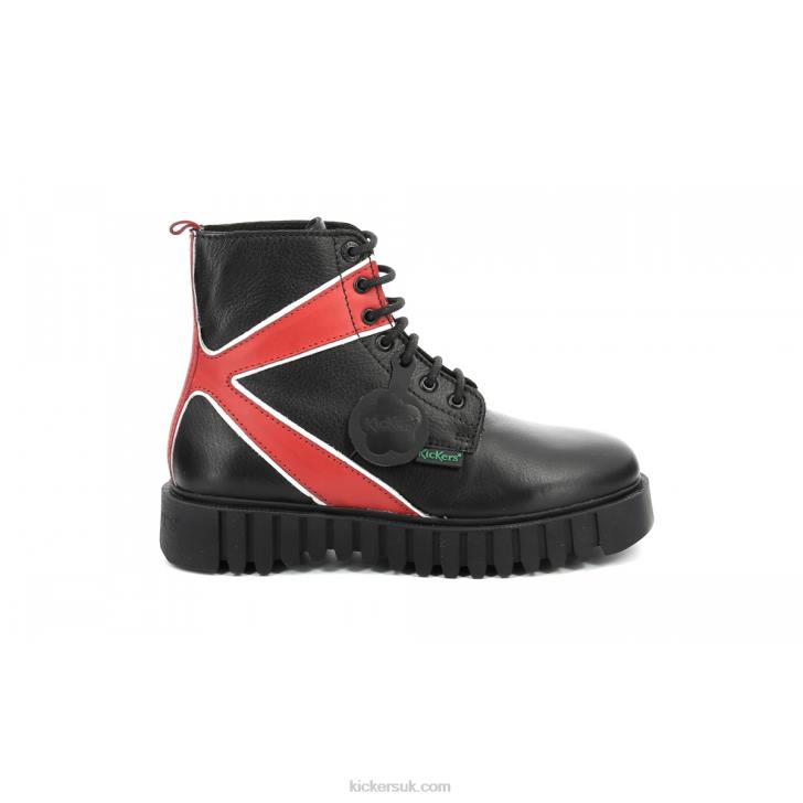 Kick Fabulous Black Red Kickers ZDBR219 Women