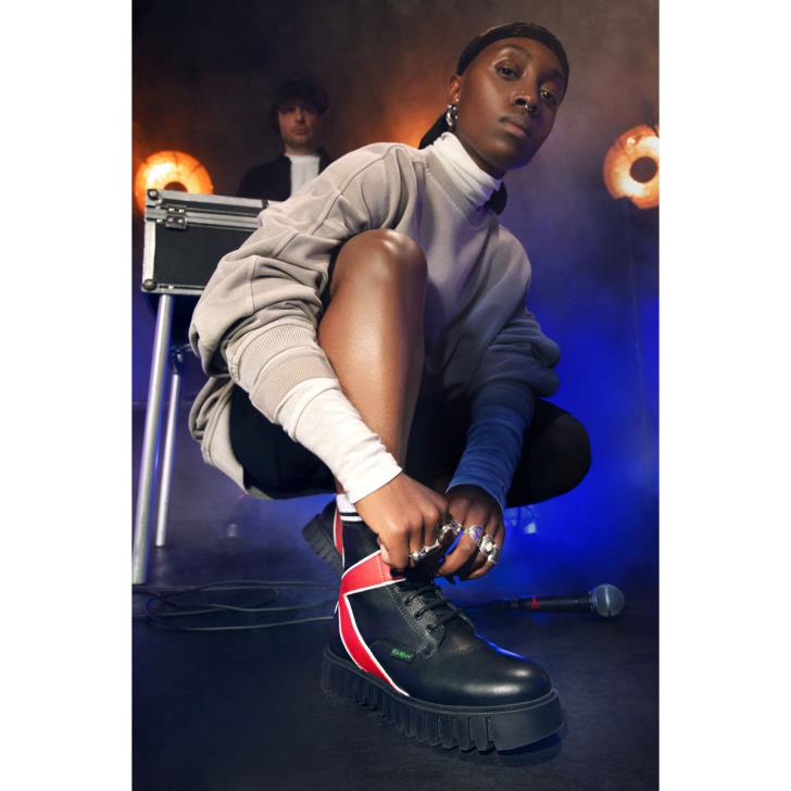 Kick Fabulous Black Red Kickers ZDBR219 Women