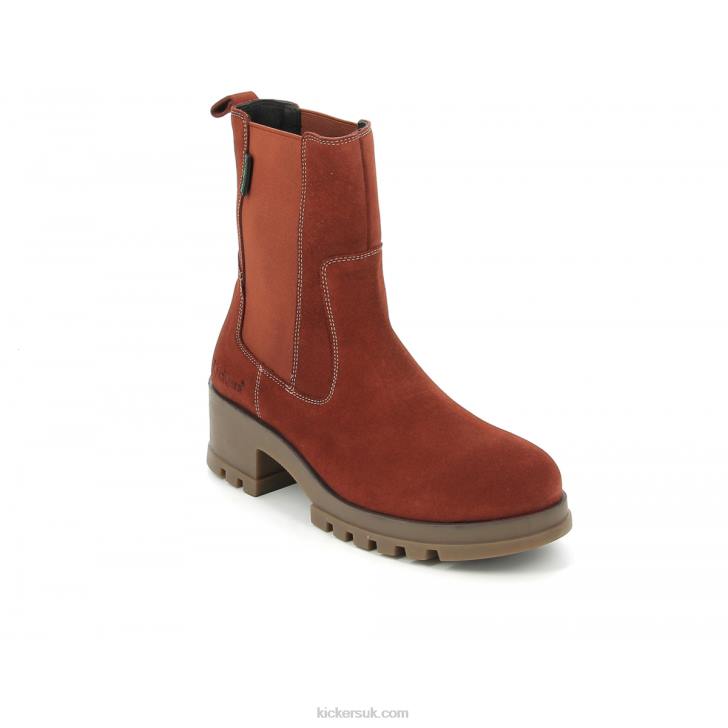 Kick Happy Orange Rouille Kickers ZDBR215 Women