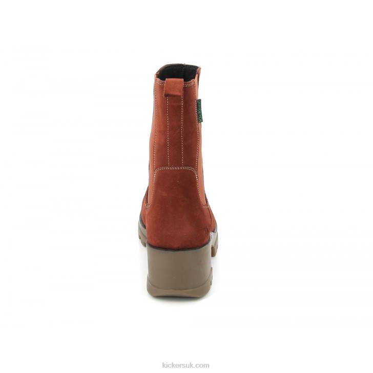 Kick Happy Orange Rouille Kickers ZDBR215 Women