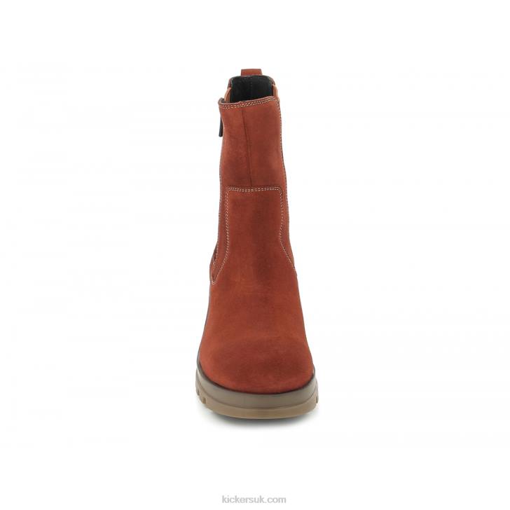 Kick Happy Orange Rouille Kickers ZDBR215 Women