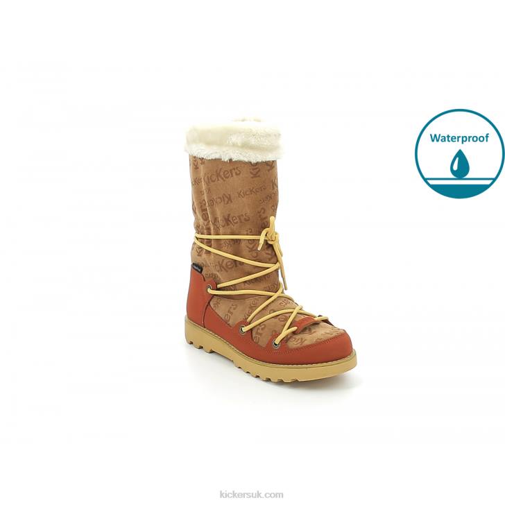 Kick Neosnow Camel Rouille Kickers ZDBR212 Women