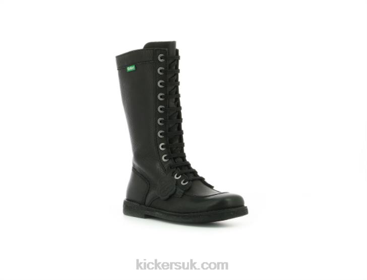 Meetkiknew Black Black Sole Kickers ZDBR246 Women