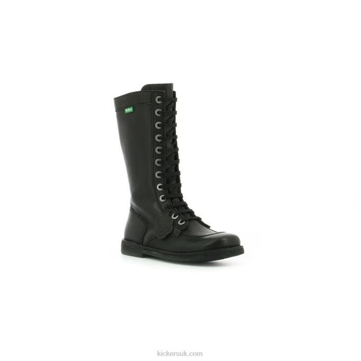 Meetkiknew Black Black Sole Kickers ZDBR246 Women