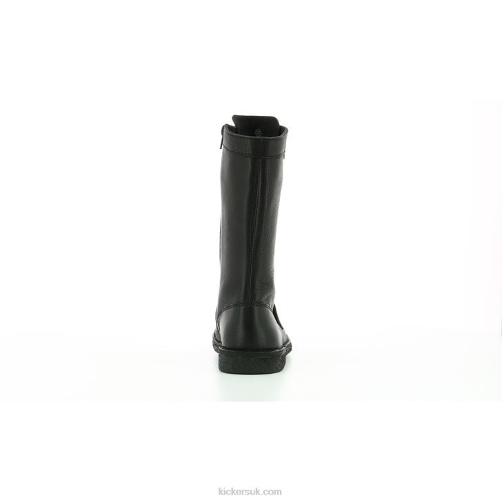 Meetkiknew Black Black Sole Kickers ZDBR246 Women