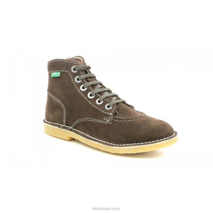 Orilegend Dark Brown Perm Kickers ZDBR227 Women