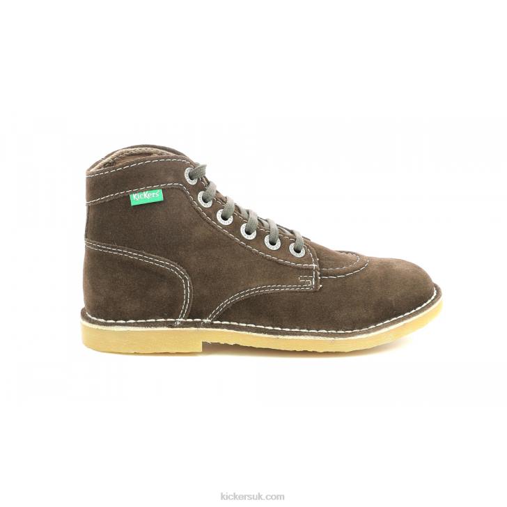 Orilegend Dark Brown Perm Kickers ZDBR227 Women