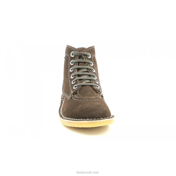 Orilegend Dark Brown Perm Kickers ZDBR227 Women