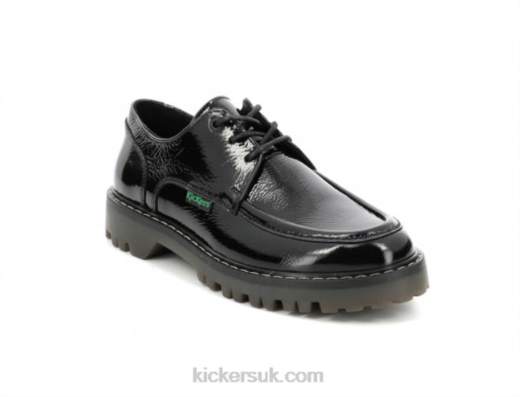 Kick Decklow Patent Black Kickers ZDBR146 Women