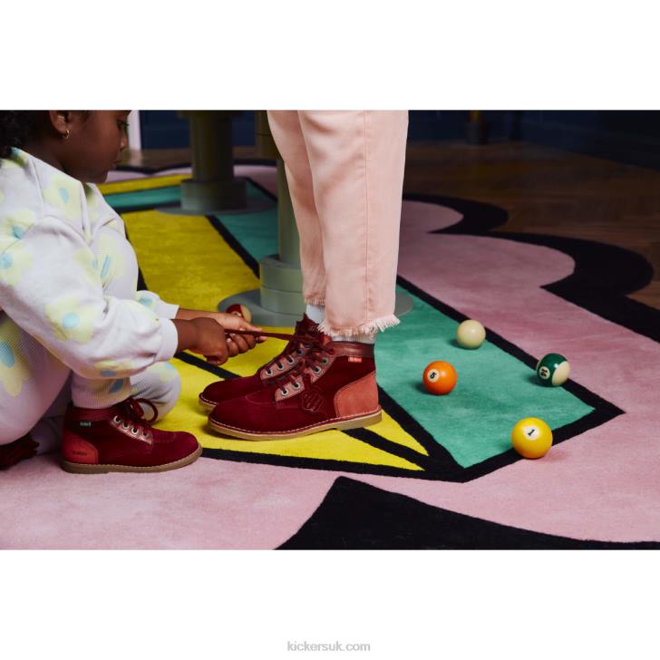 Kicklegend Red Rhubarbe Kickers ZDBR278 Women