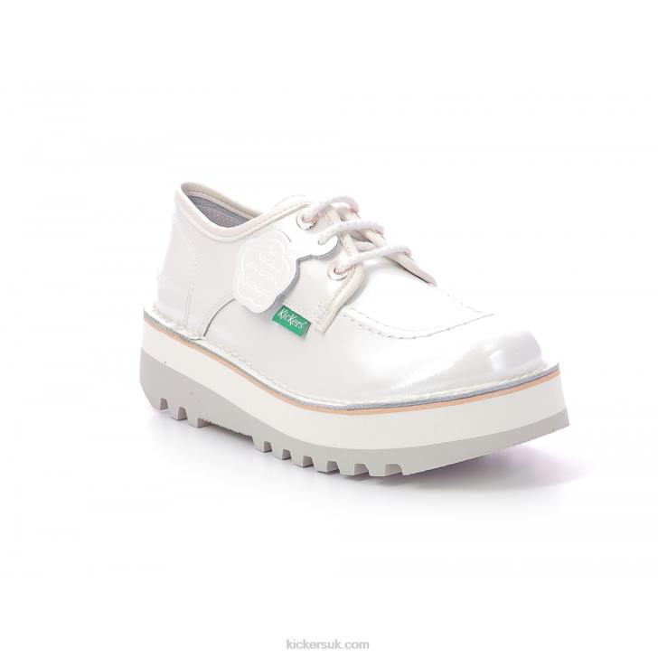 Kickougirl White Patent Kickers ZDBR256 Women