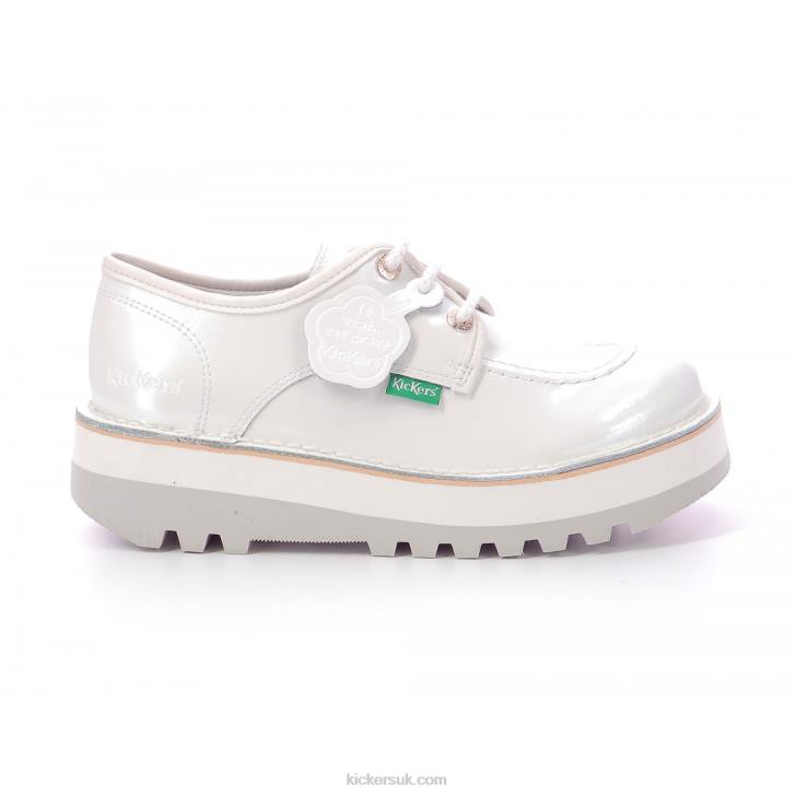 Kickougirl White Patent Kickers ZDBR256 Women