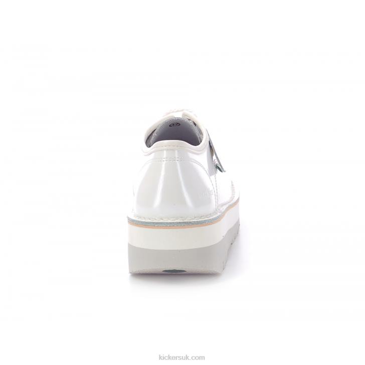 Kickougirl White Patent Kickers ZDBR256 Women