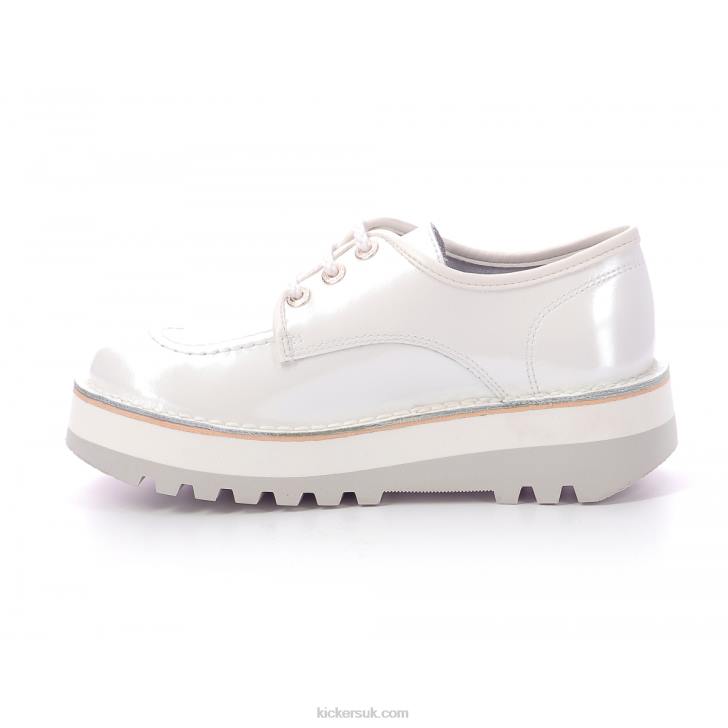 Kickougirl White Patent Kickers ZDBR256 Women