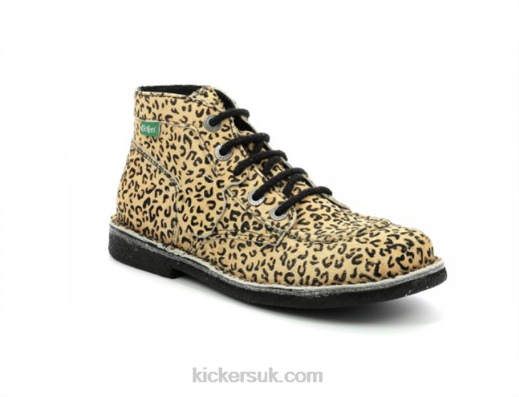Legendiknew Beige Leopard Kickers ZDBR259 Women