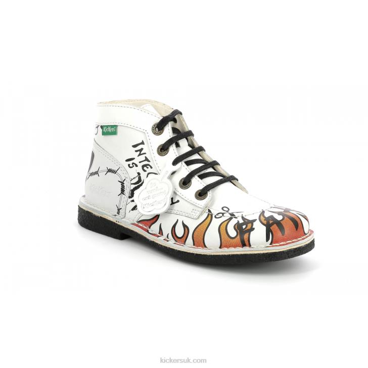 Legendiknew White Graffity Kickers ZDBR279 Women