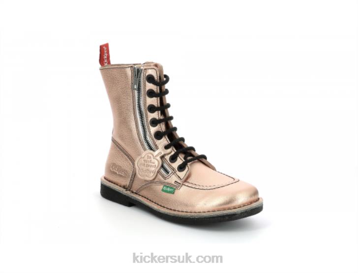 Meetickzip Gold Pink Kickers ZDBR290 Women