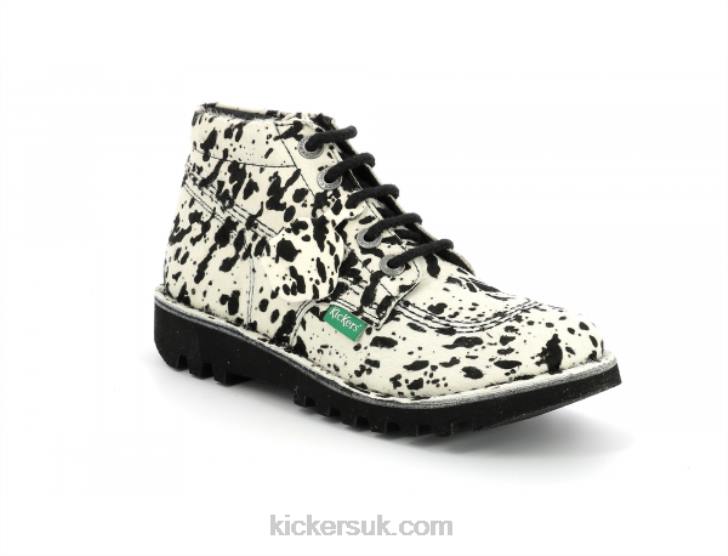 Neorallye Beige Black Spotted Kickers ZDBR281 Women