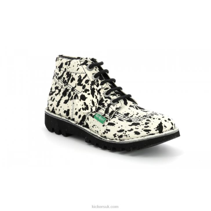 Neorallye Beige Black Spotted Kickers ZDBR281 Women