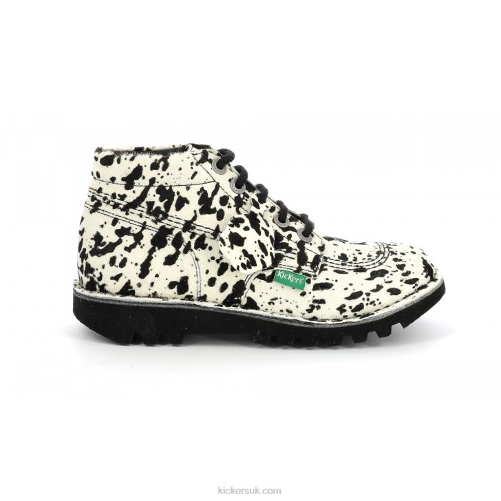 Neorallye Beige Black Spotted Kickers ZDBR281 Women