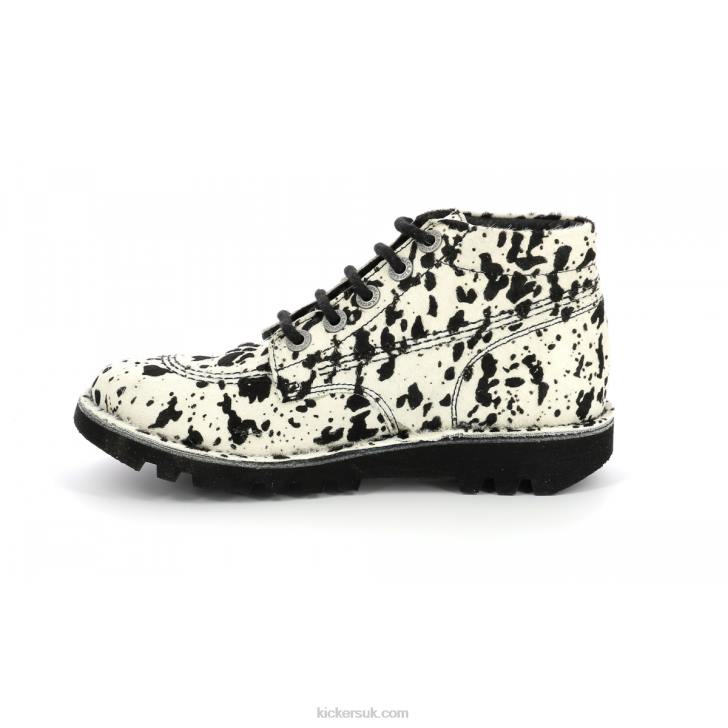 Neorallye Beige Black Spotted Kickers ZDBR281 Women