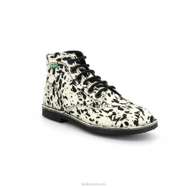 Orilegend Beige Black Spotted Kickers ZDBR275 Women