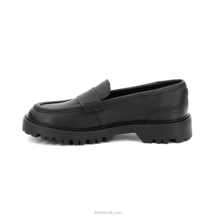 Deck Loafer Black Kickers ZDBR183 Women