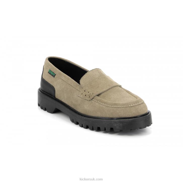 Deck Loafer Silver Kickers ZDBR184 Women
