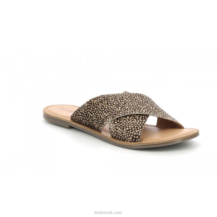 Diaz-2 Black Beige Spotted Kickers ZDBR36 Women