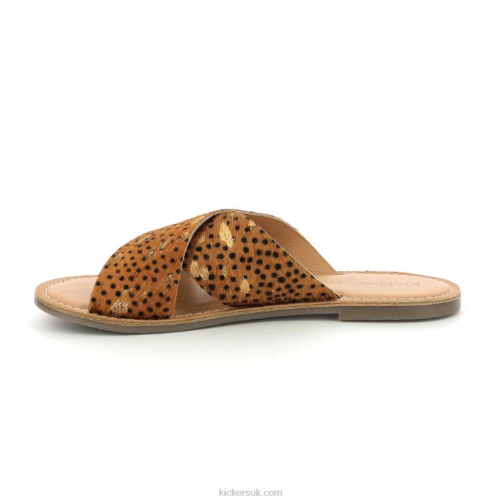 Diaz-2 Camel Black Gold Spotted Kickers ZDBR110 Women