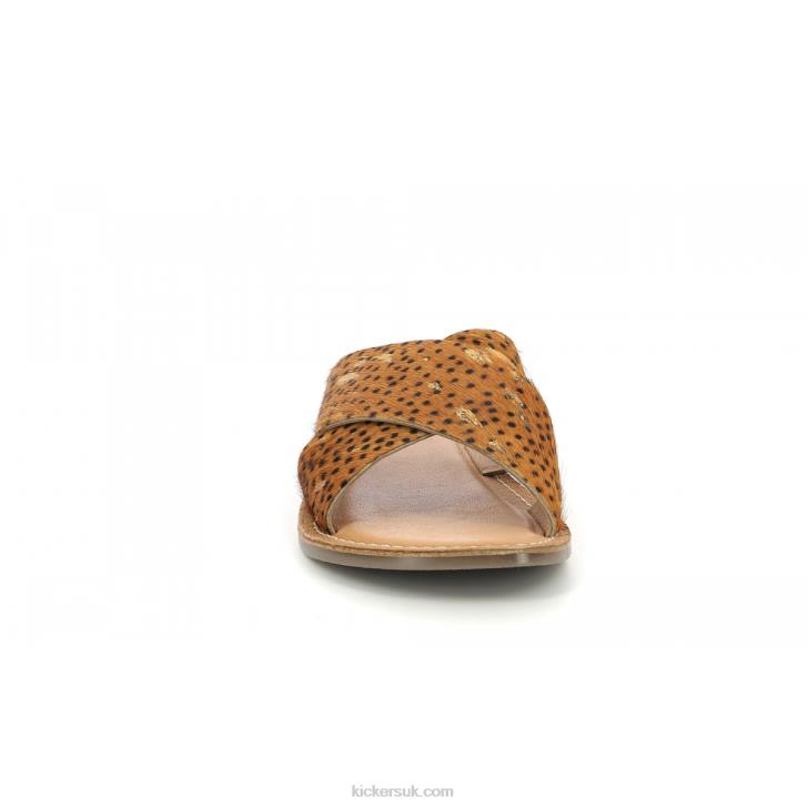 Diaz-2 Camel Black Gold Spotted Kickers ZDBR110 Women