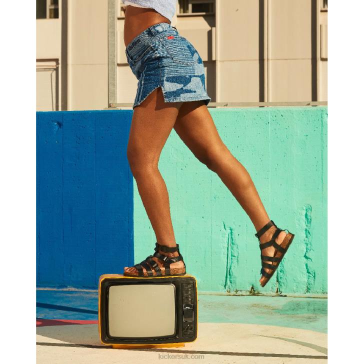 Kick Alexa Black Kickers ZDBR45 Women