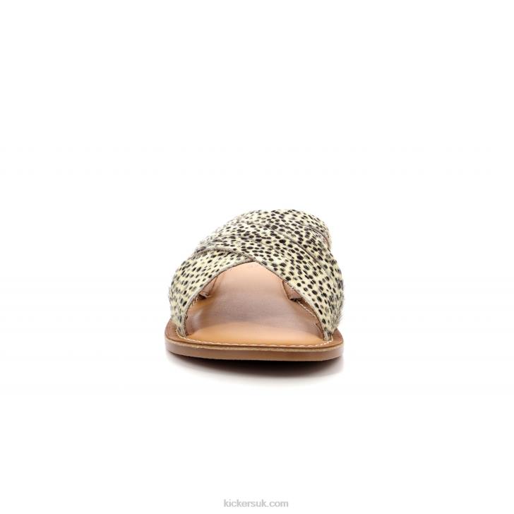 Kick Day White Brown Printing Kickers ZDBR84 Women