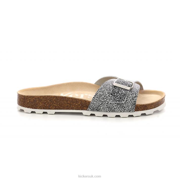 Kick Eyra White Black Printing Kickers ZDBR108 Women