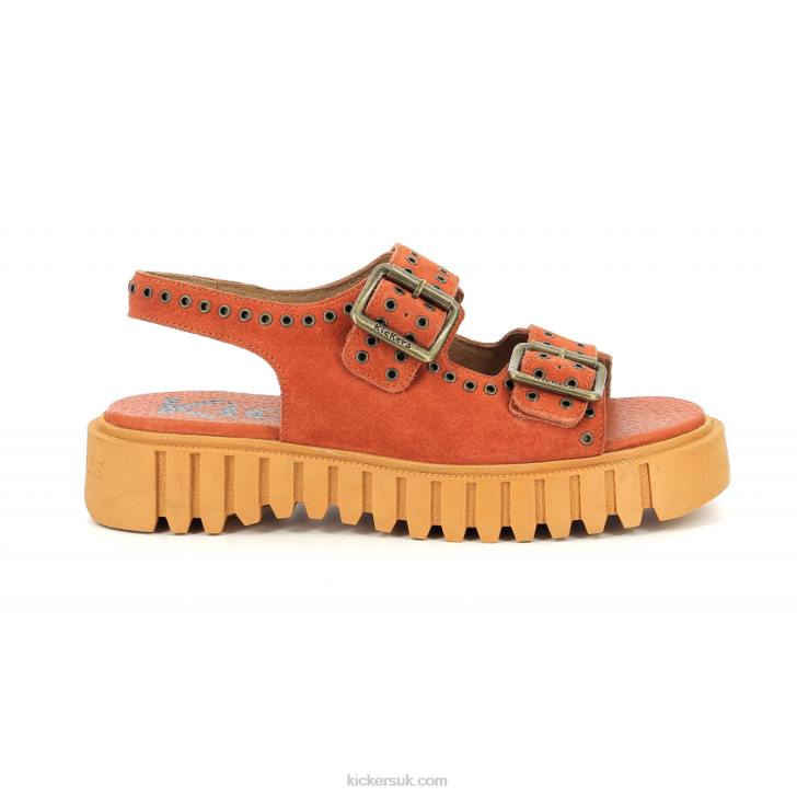 Kick Falk Orange Brique Kickers ZDBR80 Women