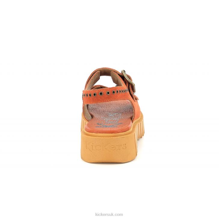 Kick Falk Orange Brique Kickers ZDBR80 Women