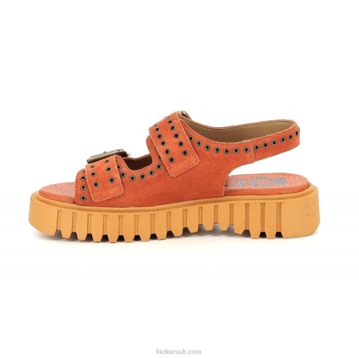 Kick Falk Orange Brique Kickers ZDBR80 Women